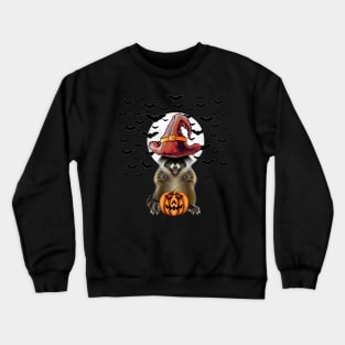 Raccoon Halloween Crewneck Sweatshirt